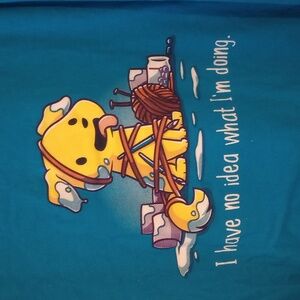 Women's blue tee turtle T-shirt 3X